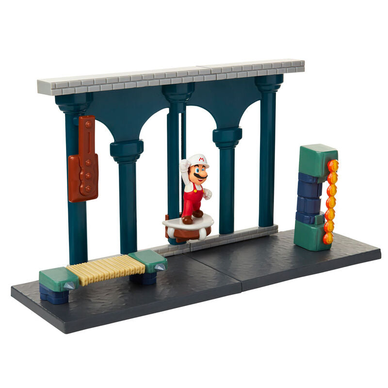 Super Mario Bros - Lava Castle med Fire Mario Legesæt