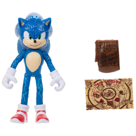 Sonic 2 - Sonic med kort og pung 10cm