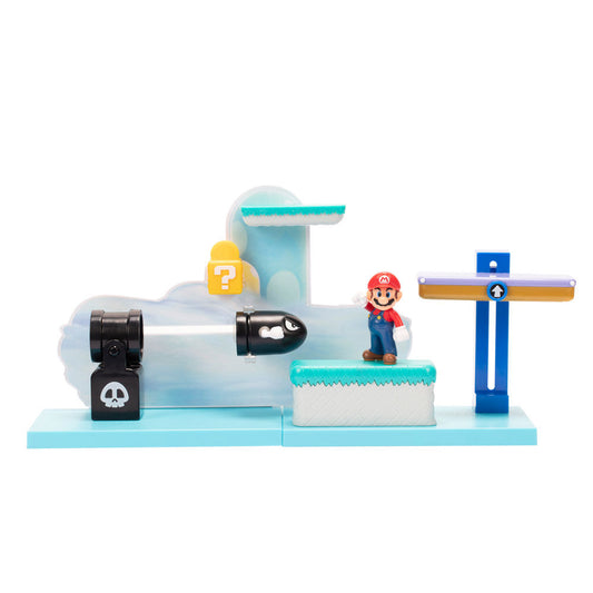 Super Mario Bros - Switchback Hill & Mario Sæt 6cm Figur