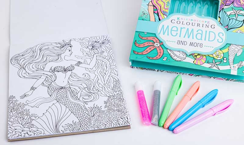 Malebog med farver - Kaleidoscopes Mermaids