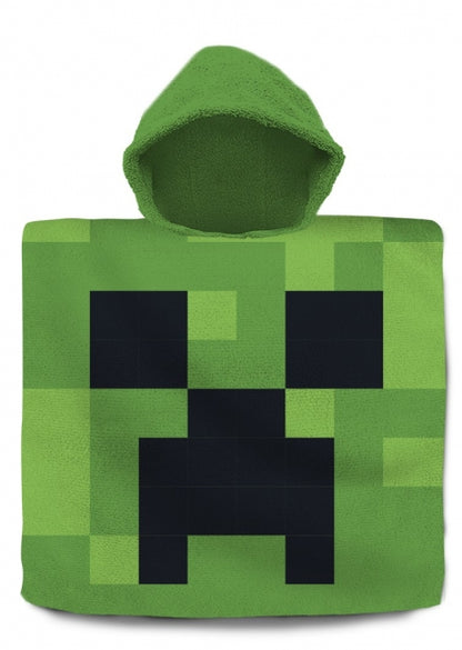Minecraft - Poncho med Hue - Microfiber - 100x50cm
