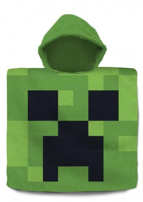 Minecraft - Poncho med Hue - Microfiber - 100x50cm