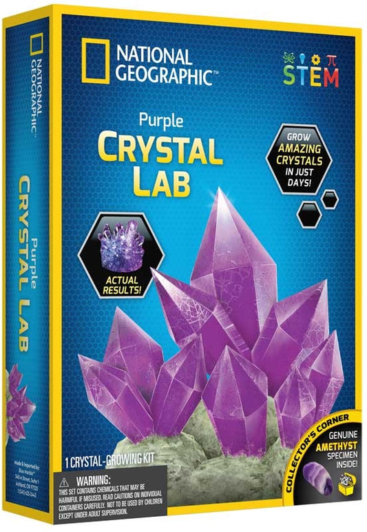 National Geographic Crystal Grow Lilla
