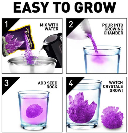 National Geographic Crystal Grow Lilla