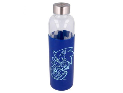 Sonic the Hedgehog - Sonic Vandflaske (Glas m. Metallåg)