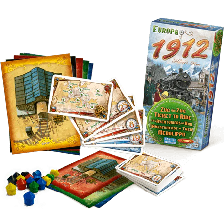Ticket to Ride Europa 1912 - Strategisk Familiespil - Fra 8 År - Udviddelse (ENG)