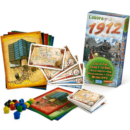 Ticket to Ride Europa 1912 - Strategisk Familiespil - Fra 8 År - Udviddelse (ENG)
