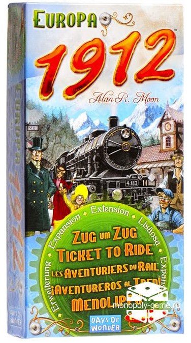 Ticket to Ride Europa 1912 - Strategisk Familiespil - Fra 8 År - Udviddelse (ENG)