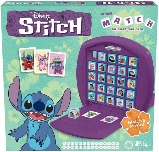 Top Trumps Match - Stitch - Strategispil - 2 Spillere - Fra 4 år