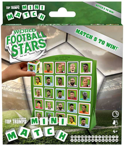 Top Trumps Mini Match - World Football Stars - Strategispil - 2 Spillere - Fra 4 år